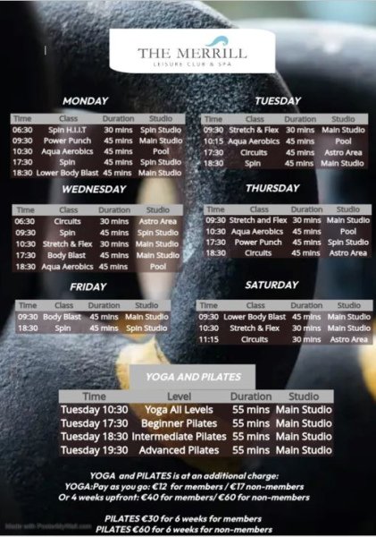 class timetable july25